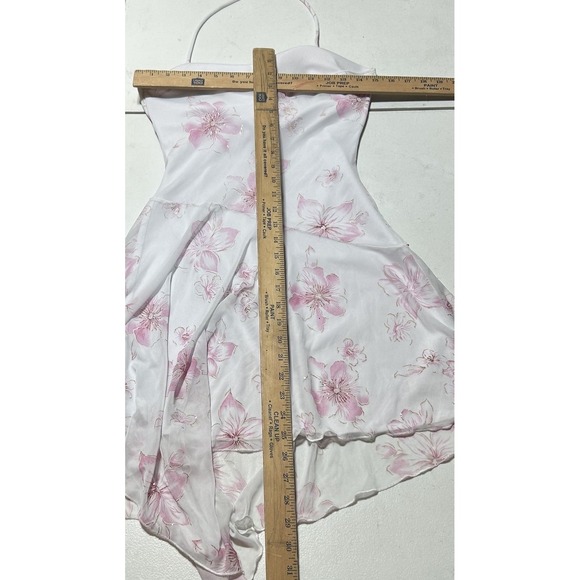 Y2k Sparkle Asymmetrical Halter Taboo Dress Women's Size Medium Fairy - Picture 2 of 4